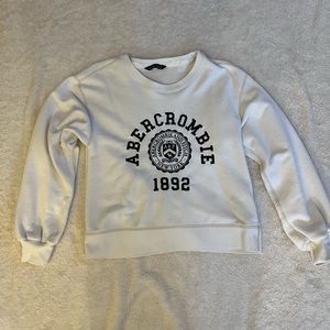 Abercrombie white crewneck